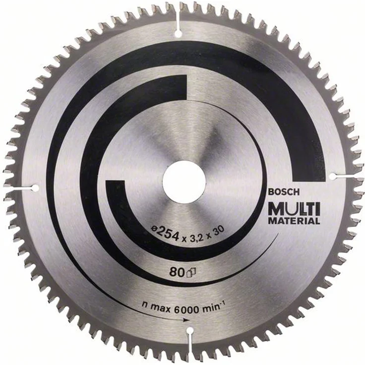 Bosch Professional Kreissägeblatt (für Multi Material, AußenØ: 254mm, Bohrung: 30mm, Zubehör für Kapp-, Tischkreissägen) – Bild 1