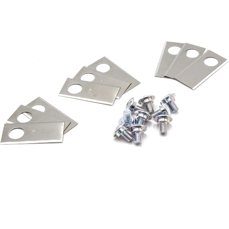 vhbw 9x Messer Klingen passend für Honda Miimo 310, 520, 3000, HRM 310, HRM 520, HRM 3000 Mähroboter (Edelstahl, 0.75mm) Ersatzmesser Ersatzklingen