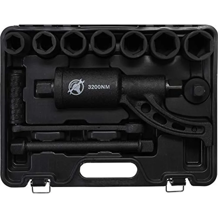 Kraftmann 1231 | Drehmoment-Vervielfältiger-Satz | Antrieb Innenvierkant 25 mm (1'') | 3200 Nm