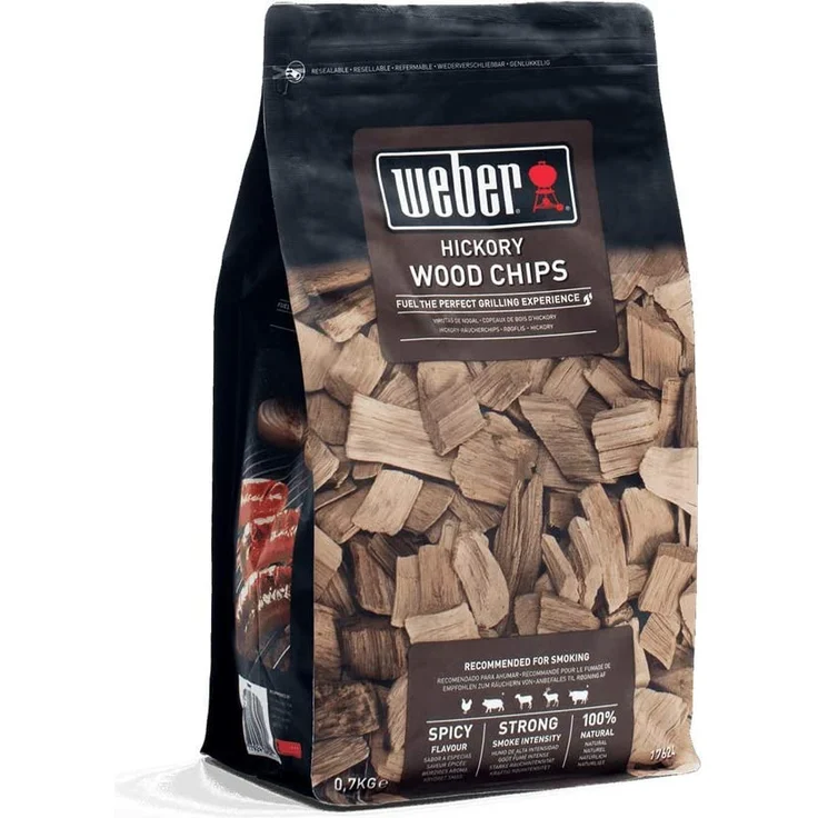 Weber 17624 R„ucherchips Hickory 700g, R„uchern, Aroma, Grillen – Bild 1