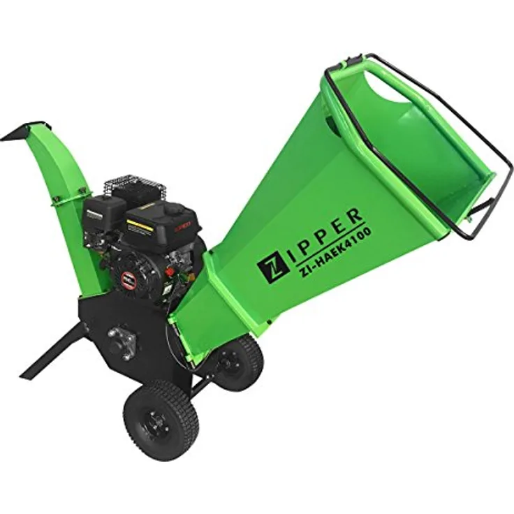 Zipper ZIHAEK4100 Garten-Häcksler Verstellbarer Auswurfschacht 4100 W Maximale Aststärke 10 cm 110 dB