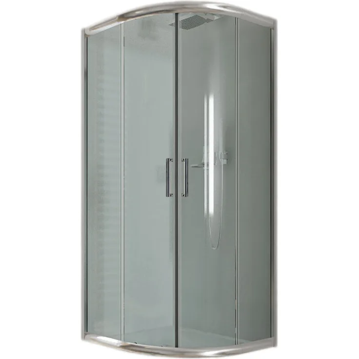 Eckeinstieg Duschkabine Runddusche 90x90 H185 Transparent 6mm Glas Mod. Alabama