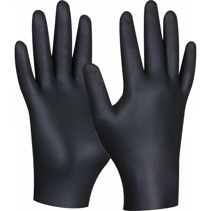 Gebol Einweghandschuhe Black Nitril, 80 Stück