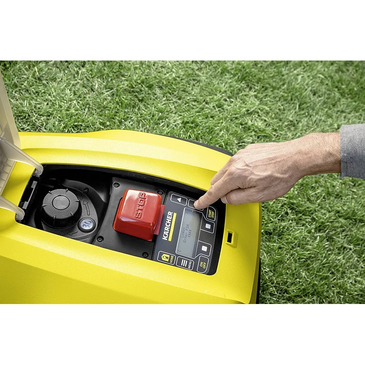Kärcher Mähroboter RLM 4 - Bis zu 45 % Steigung, Regensensor, Schnitthöhe 25 - 55 mm, Kollisionsschutz, automatisches Ladesystem, saubere Ränder, inkl. Begrenzungskabel, Rasennägel - 1.445-000.0, 20 cm Schnittbreite – Bild 3