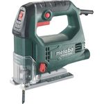 Metabo 601030500 Stichsäge STEB 65 QUICK | + Blatt Holz, Sägeblatt Metall, Schlüssel, Koffer | Softgrip Oberfläche - Vario Elektronik - Späneblasfunktion (450 W | Schwenkbereich - 45 - + 45 °)