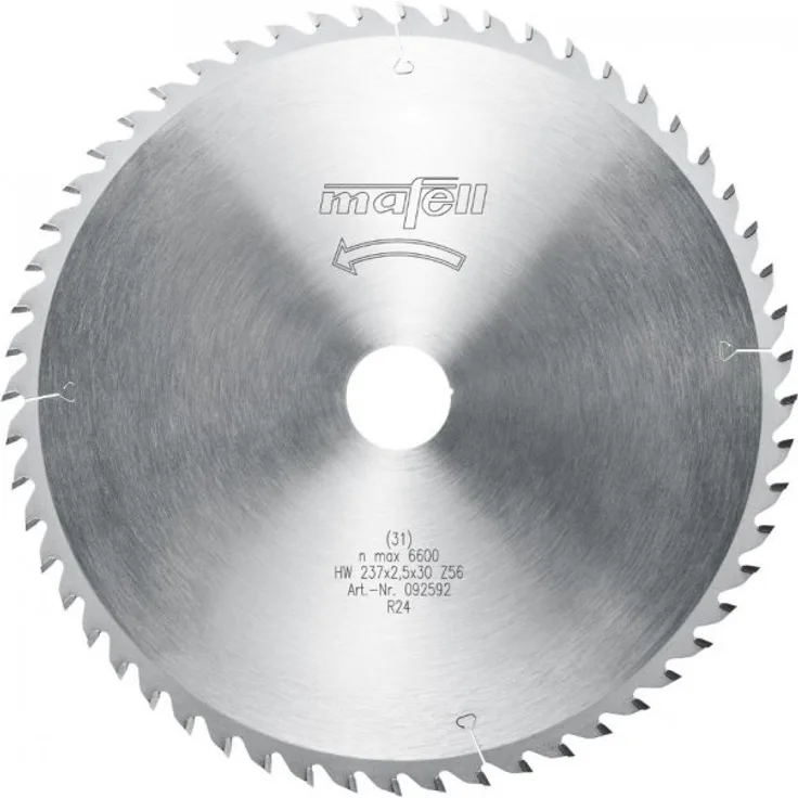 Mafell Sägeblatt 237x 1,8/2,5x 30 mm, Z 56, WZ 092592