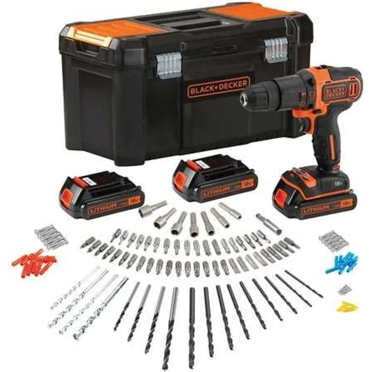 Black + Decker BDCHD181B3A-QW BDCHD181B3A, 18 V, Schwarz, Orange
