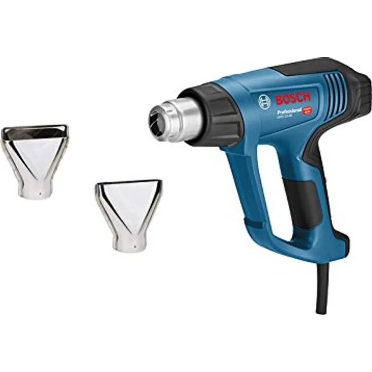 Bosch Professional Heißluftpistole GHG 23-66 (2.300 Watt, Temperaturbereich 50-650 °C, Display, 2 Düsen, in Tragetasche)