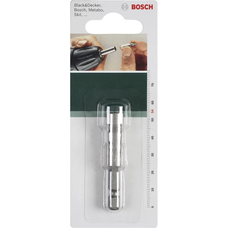 Bosch 2609255900 DIY Universalhalter 54 mm 1-4 Zoll Au ensechskantschaft mit Dauermagnet, ohne Sprengring ( und )