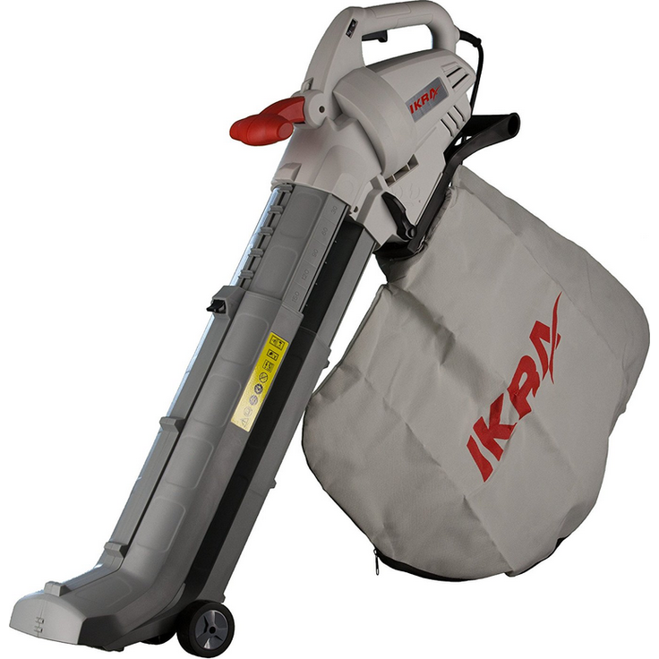 IKRA Elektro 3in1 Laubsauger Laubbläser Laubhäcksler IBV 2800 E inkl Fangsack 45l Blasgeschwindigkeit 275 km-h 2.800W Häckselfunktion mit Tragegurt 2800 Watt – Bild 2