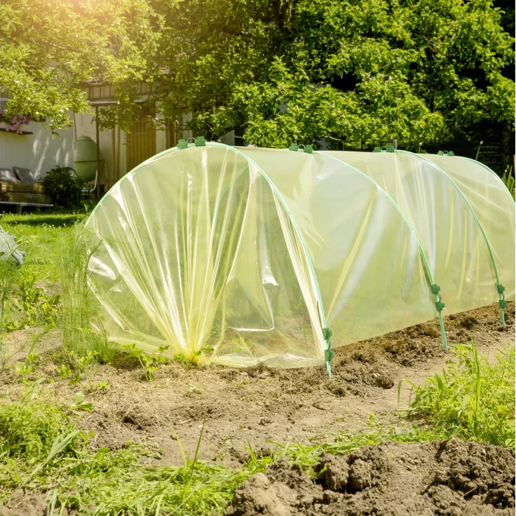 Windhager Tunnelgewächshaus-Folie 2 x 10 m, 70m – Bild 1