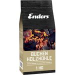 Enders Buchenholzkohle für AURORA Tischgrill 1383, rauchfrei BBQ Grill, Buchen-Holzkohle für schenlles Anzünden, 1 KG