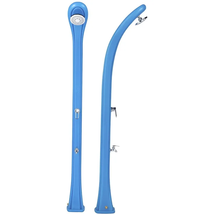 FORMIDRA Solardusche SO HAPPY 28L Gartendusche Campingdusche Pooldusche blue