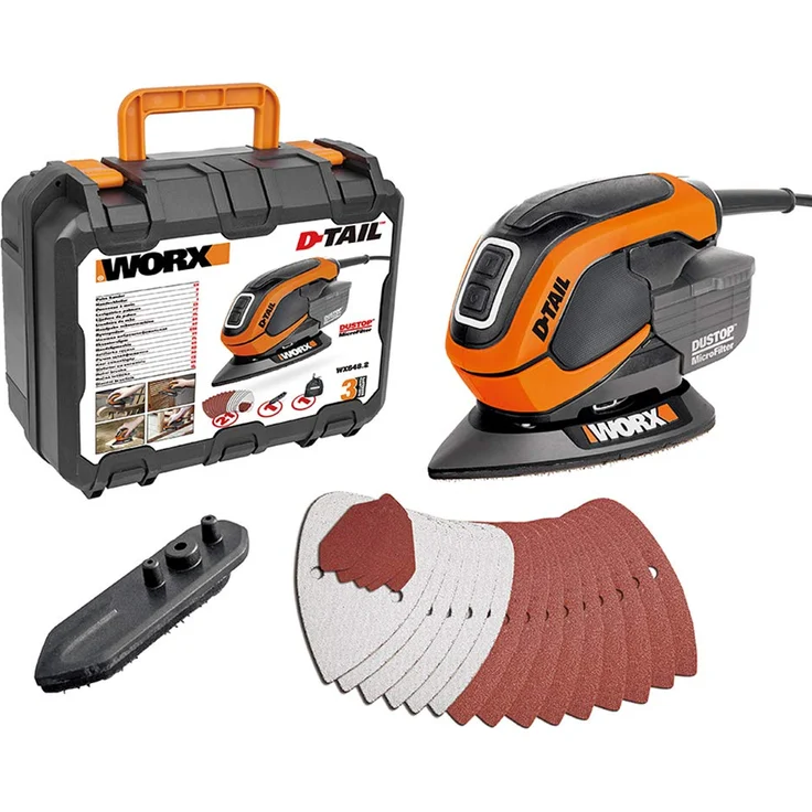 Worx WX648.2 Multischleifer 65 W, Schwarz – Bild 1