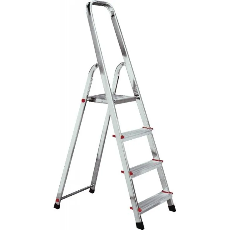 Krause Stufen-Stehleiter Aluminium max. Arbeitshöhe 2.80 m