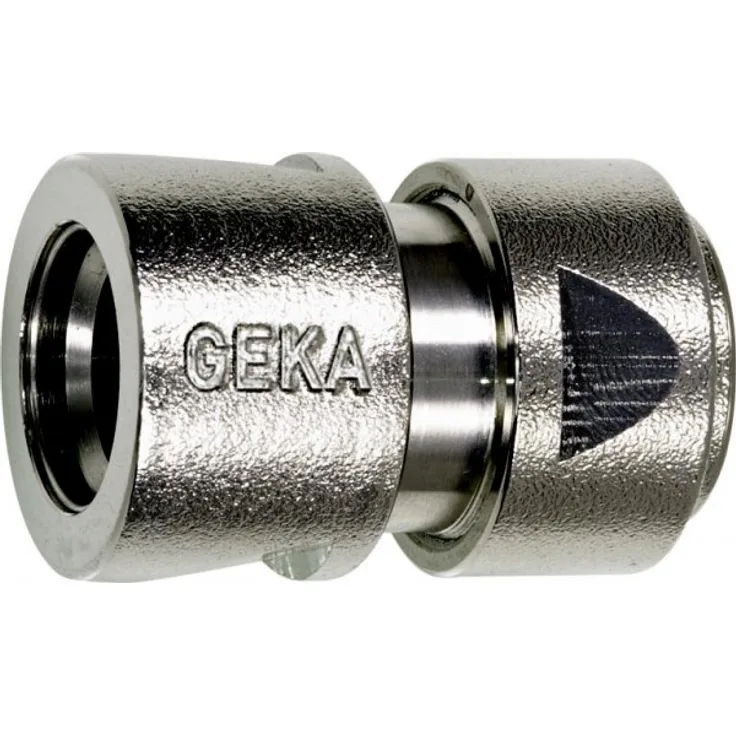 Geka 701X Schlauchstück Stecksystem MS Ni mit Spannmutter 1/2 Zoll 13 mm, Gold, 18 x 8 x 13 cm Bewässerungszubehör