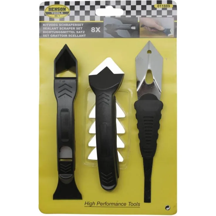 Benson Tools 11889 Silikon Fugenentferner und Schaber Set