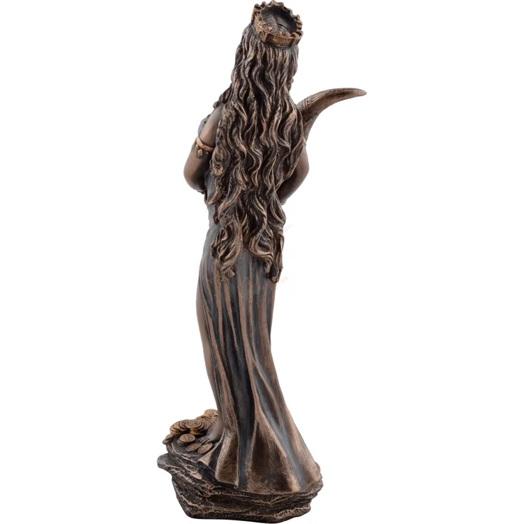 Römische Göttin Fortuna 19 cm bronziert Figur Glück Glückspiel Veronese