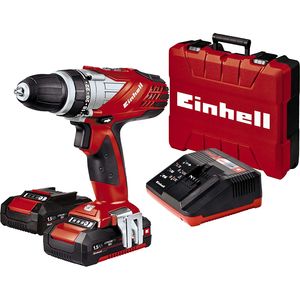 Bild für Einhell Akkuschrauber TE-CD 18 Li Set Power X-Change PXC (Li-Ion, 18 V, 2 Gang, 48 Nm, LED-Licht, Koffer, 2 x 1,5 Ah Akku und Ladegerät)