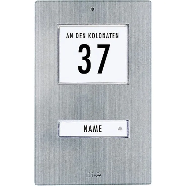 M-E Klingeltaster KT 1.1 EG für 1-Familienhaus Edelstahl