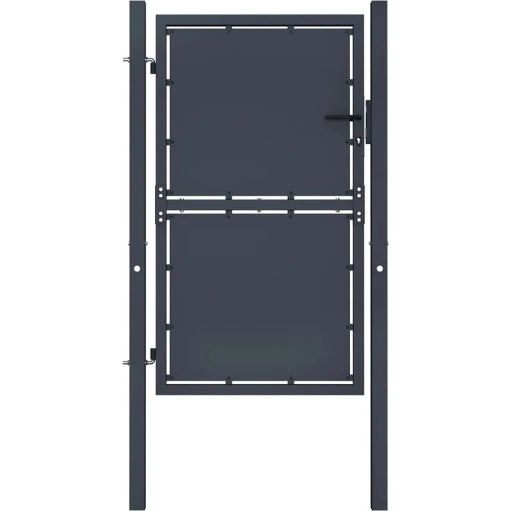 vidaXL Gartentor Stahl 100×175 cm anthrazit – Bild 1