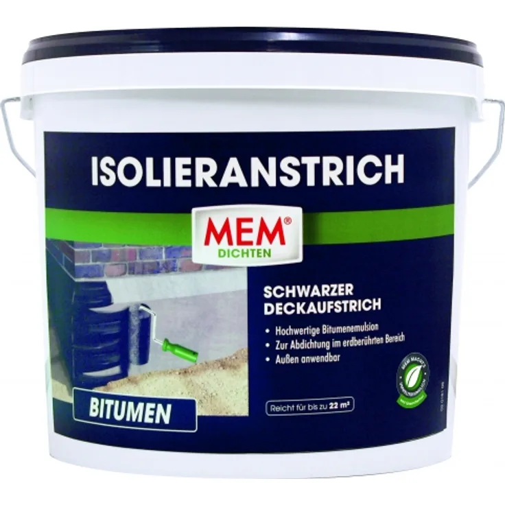 MEM Isolieranstrich Lösemittelfrei 10 Liter Nr. 500740 Kellerabdichtung