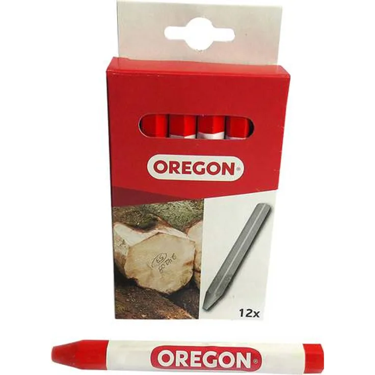 OREGON 295361 Markierkreide Rot 12 St. Ø x L 12mm x 120mm