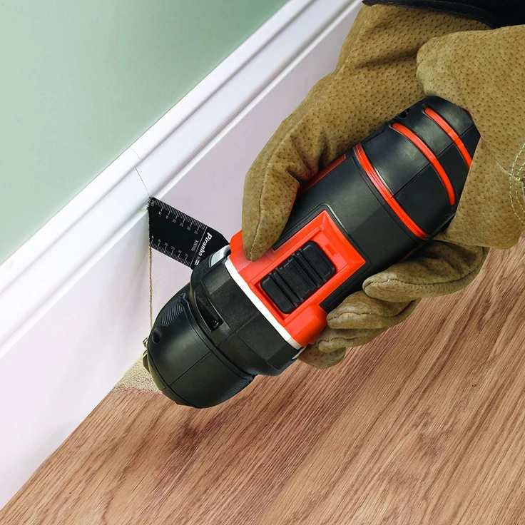 Black und Decker MT300SA2 Multifunktionswerkzeug 300W, mit Super-Lok Schnellspann-System, zum Sägen, Schleifen und Spachteln, ergonomisches Griffdesign, Staubabsaugung, 12-teiliges Zubehörset – Bild 6