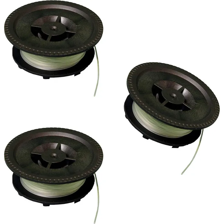 IKRA 13007006-3 Ersatzspulen (VA-1) 3er-Set Fadenspulen für Rasentrimmer
