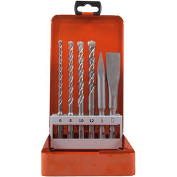 Projahn 83841 ROCKET3 Hammerbohrer-Meißel-Set,SDS Plus,6-teilig