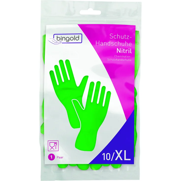 Nitril-Handschuhe Mehrweg-Handschuhe grün 1 Paar
