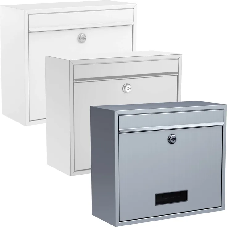 BASI - Briefkasten - BK 900 - Edelstahl - 2 Schlüssel