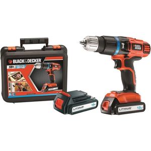 Bild für Black+Decker 2-Gang Li-Ion Akku Schlagbohrschrauber EGBL188KB Akku Bohrschrauber für Holz