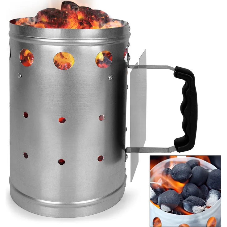 Westerholt Anzündkamin XXL Grillanzünder Grillstarter Kohlestarter Grill Schnellanzünder