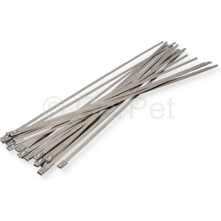 Profi Kabelbinder Edelstahl Metall Binder UV-beständig Set Sortiment Stahlband 840x4,6 mm 25 St.