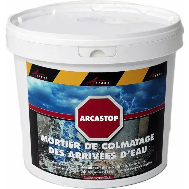 Wasserdichter Mörtel, schnell aushärtend ARCASTOP Grau 5 kg