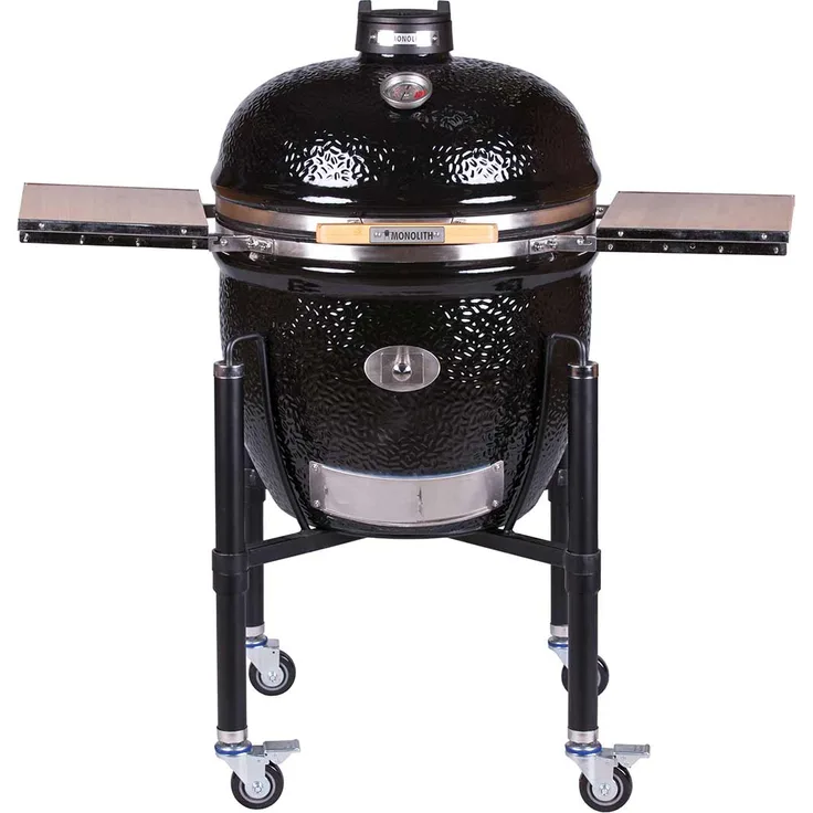 Monolith Kamado Grill LeChef Pro-Serie 2.0 BLACK mit Gestell