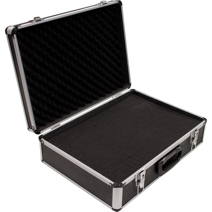 PeakTech 7310 – Universal Koffer für Messgeräte, Robuster Tragekoffer, Werkzeug Aufbewahrung, Würfelschaum Platten, Schaumstoff Polsterung, Abschließbar, Staubschutz, XL - 460 x 330 x 150 mm