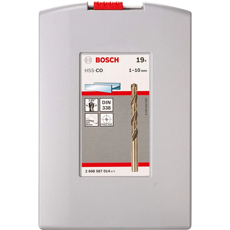 Bosch Professional 19tlg. Metallbohrer-Set HSS-Cobalt ProBox (für Edelstahl, Zubehör Bohrschrauber) – Bild 2