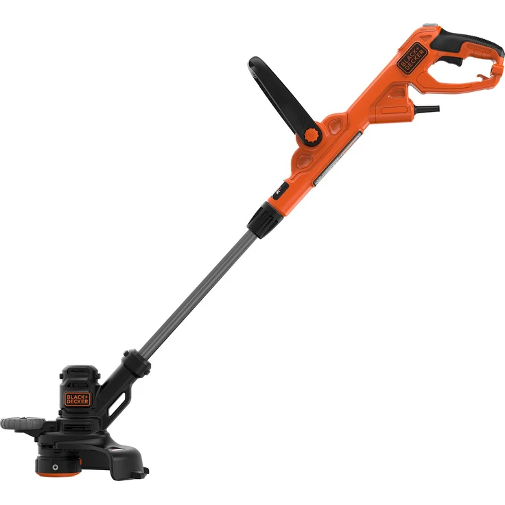 Black+Decker BESTE630 Elektro-Rasentrimmer E-Drive, manuelle Fadenverlängerung auf Knopfdruck EasyFeed, werkzeuglos umstellen von Trimmen auf Kantenschneiden, 550 W, 230 V, Schwarz, 30 cm – Bild 1
