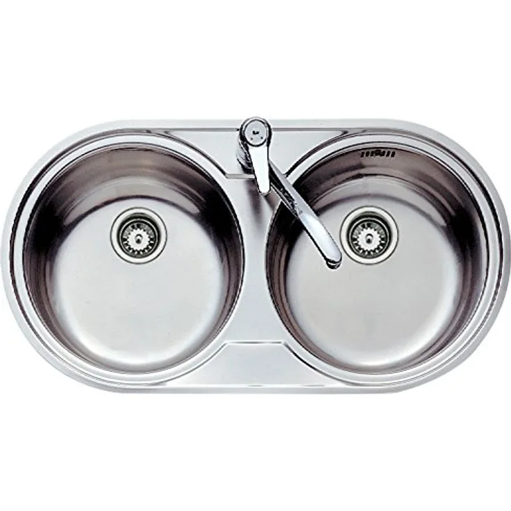 Teka DR 80 2C Spülbecken (360 x 360 mm, 16 cm, 8,89 cm (3,5 Zoll)