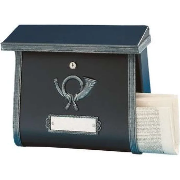Heibi Briefkasten MULTI verzinkt pulverbeschichtet schwarz Antik 64104-026