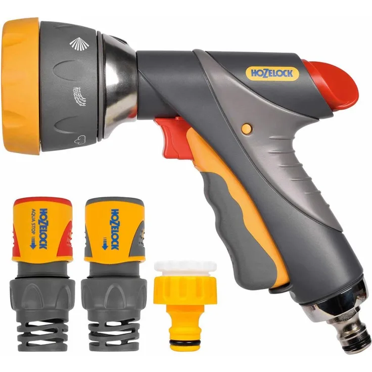 Hozelock Kit pistola Multi Spray pro + conectores de 19 mm, Standard, 27,5 x 20,2 x 7,7 cm