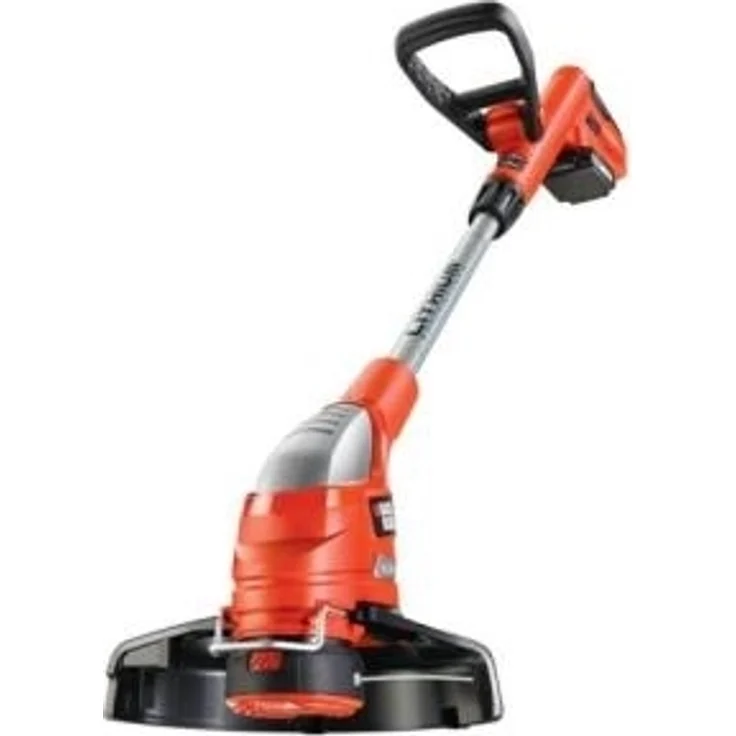 Black+Decker Akku-Rasentrimmer (18V 2,0Ah Li-Ion, Schnittbreite 23 cm, Zweithandgriff, Kantenschneidfunktion, E-Drive, Teleskopstiel, inkl. Akku und Ladegerät) GLC1823L20 – Bild 1