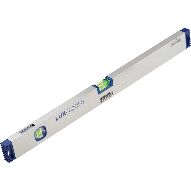 LUX-TOOLS Comfort Wasserwaage mit einer Länge von 40 cm | Aluminium-Wasserwaage mit zwei Libellen für vertikale und horizontale Messergebnisse