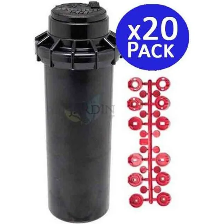 Aspersor Hunter PGP-ADJ 3-4' , Alcance 6,4 a 15,8 m. 20 unidades
