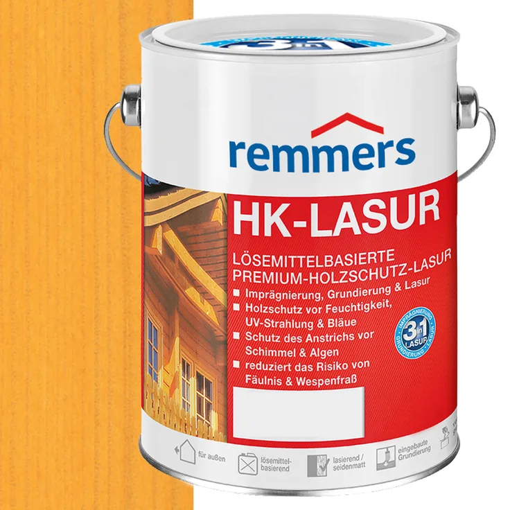 Remmers - Remmers HK-Lasur 5 L Eimer Kiefer - braun