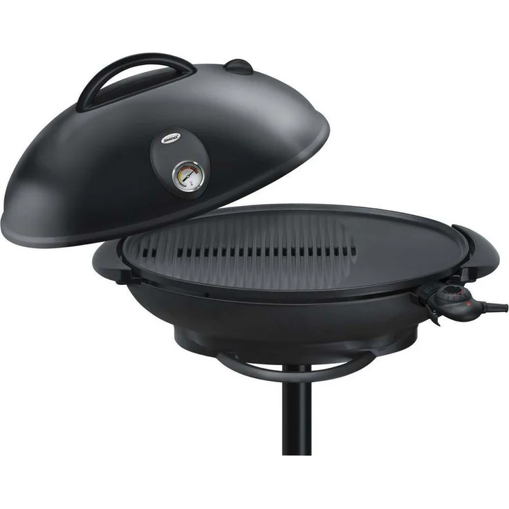 Steba VG 350 BIG Barbecue Säulengrill, Elektrogrill, mit praktischer Ablage, 55 x 41 cm Grillfläche – Bild 4