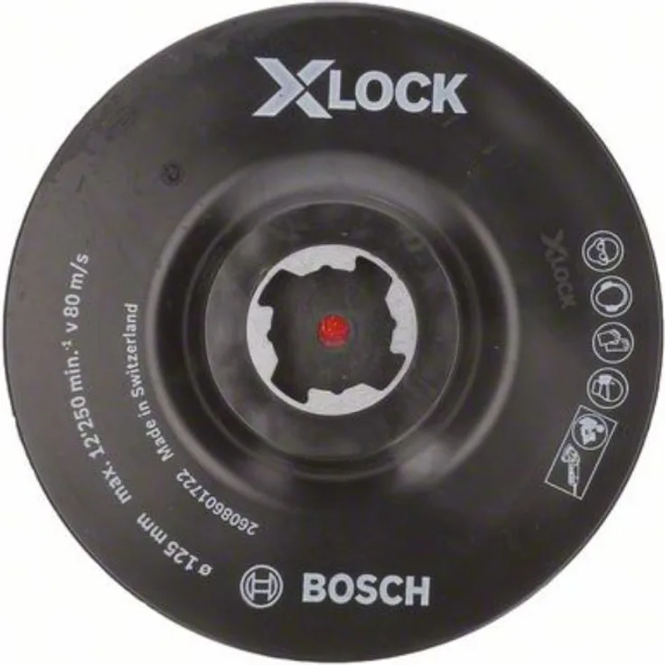 Bosch Professional Stützteller (mit Klettverschluss, X-LOCK, Ø125 mm) - Preisvergleich