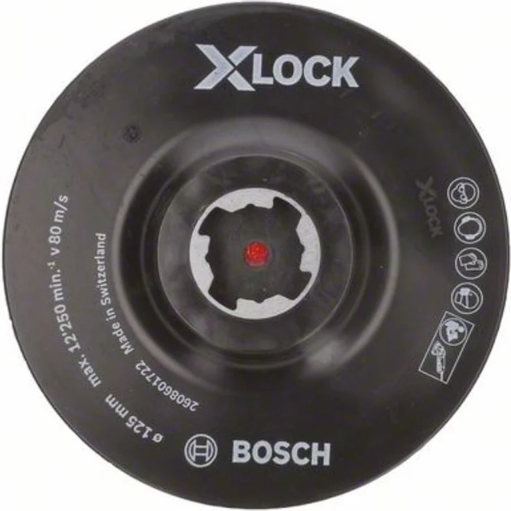 Bosch Professional Stützteller (mit Klettverschluss, X-LOCK, Ø125 mm) - Preisvergleich – Bild 1